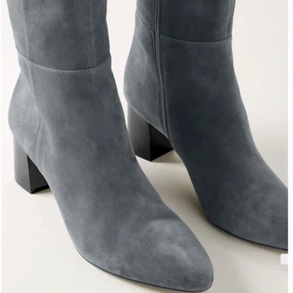 NEW White House Black Market Gray Suede Over the knee Boots, size‎ 9.5